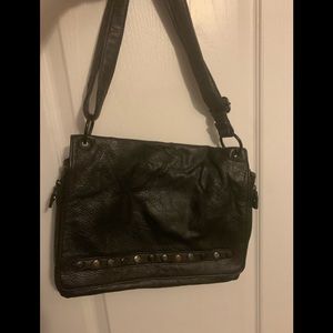 Black Leather BCBG Bag or Laptop Case